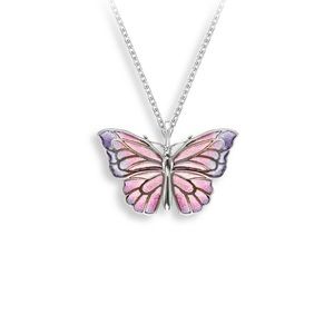 Nicole Barr Plique-A-Jour Butterfly Necklace